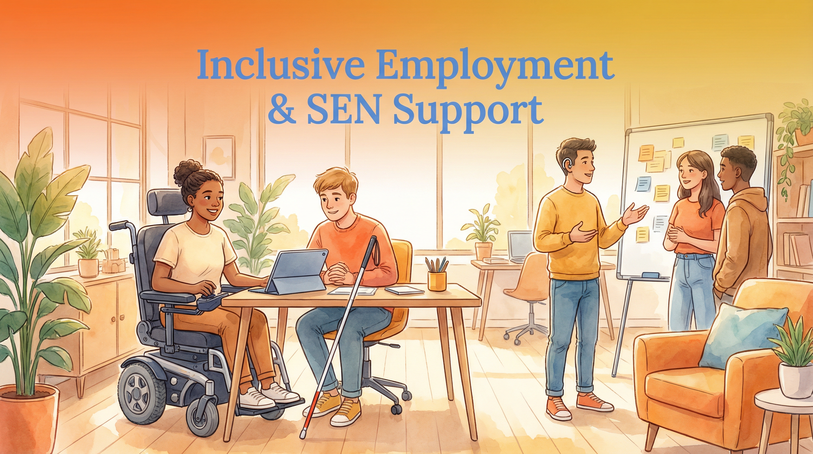 多元化的團隊在現代辦公環境中協作